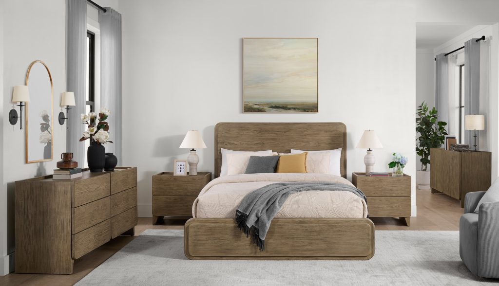 Dune Contour Bedroom Set made with Canadian Western Hemlock — view 1