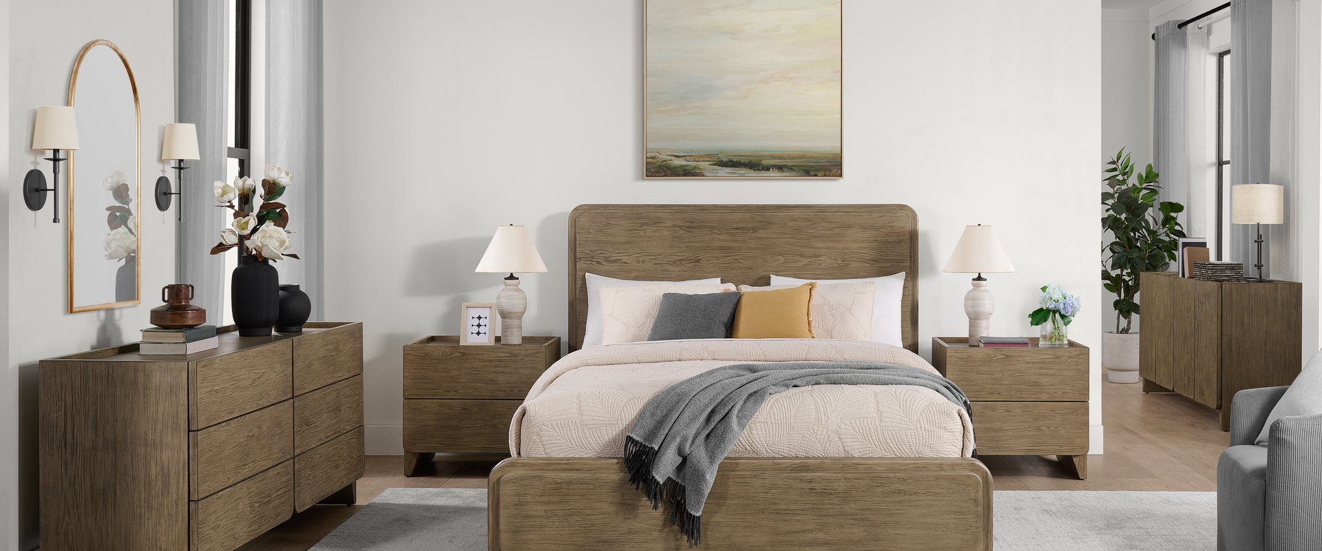 Dune Contour Bedroom Set in Canadian Western Hemlock