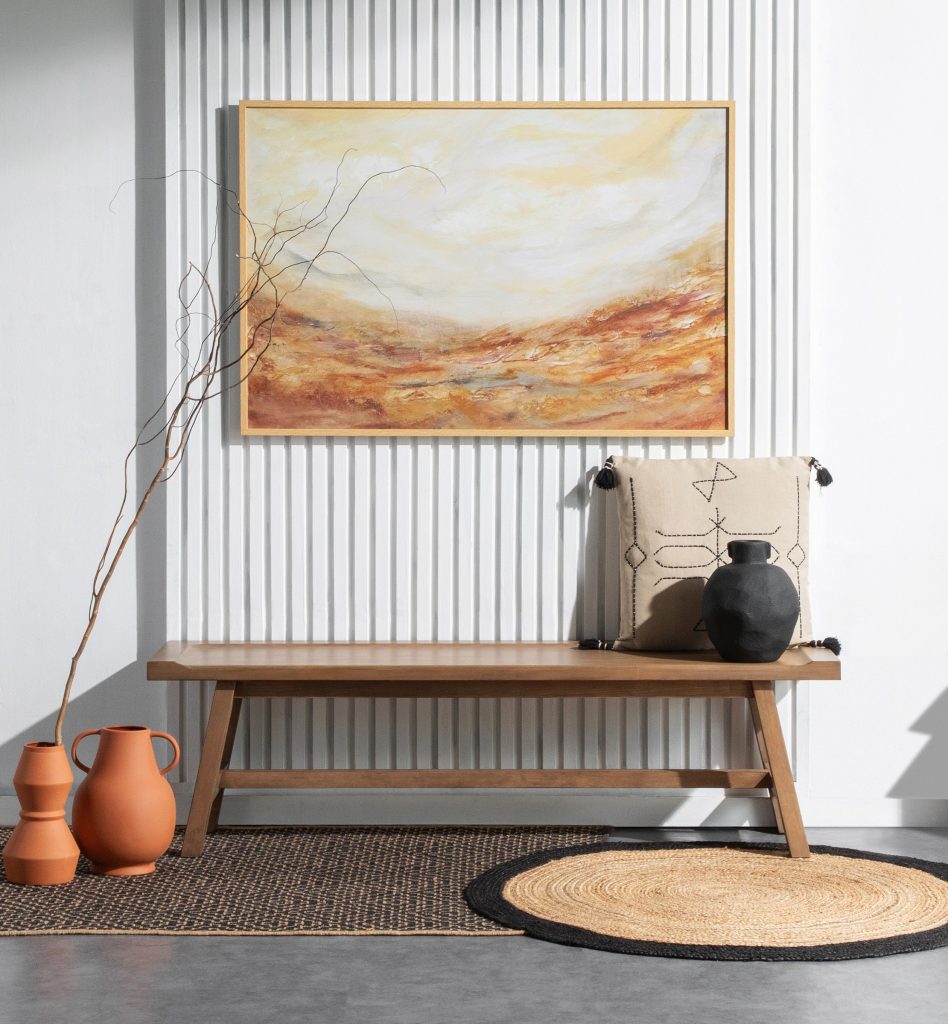Modern Bench made with Canadian Western Hemlock — view 1