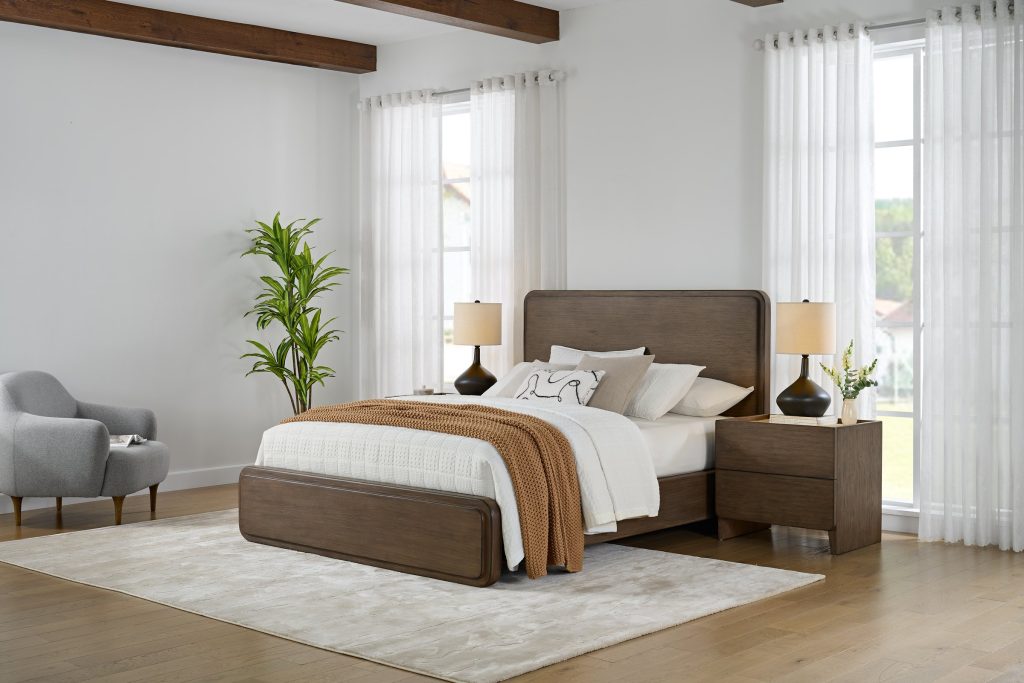 Modern Two Tone Bedroom Set made with Canadian Western Hemlock — view 1