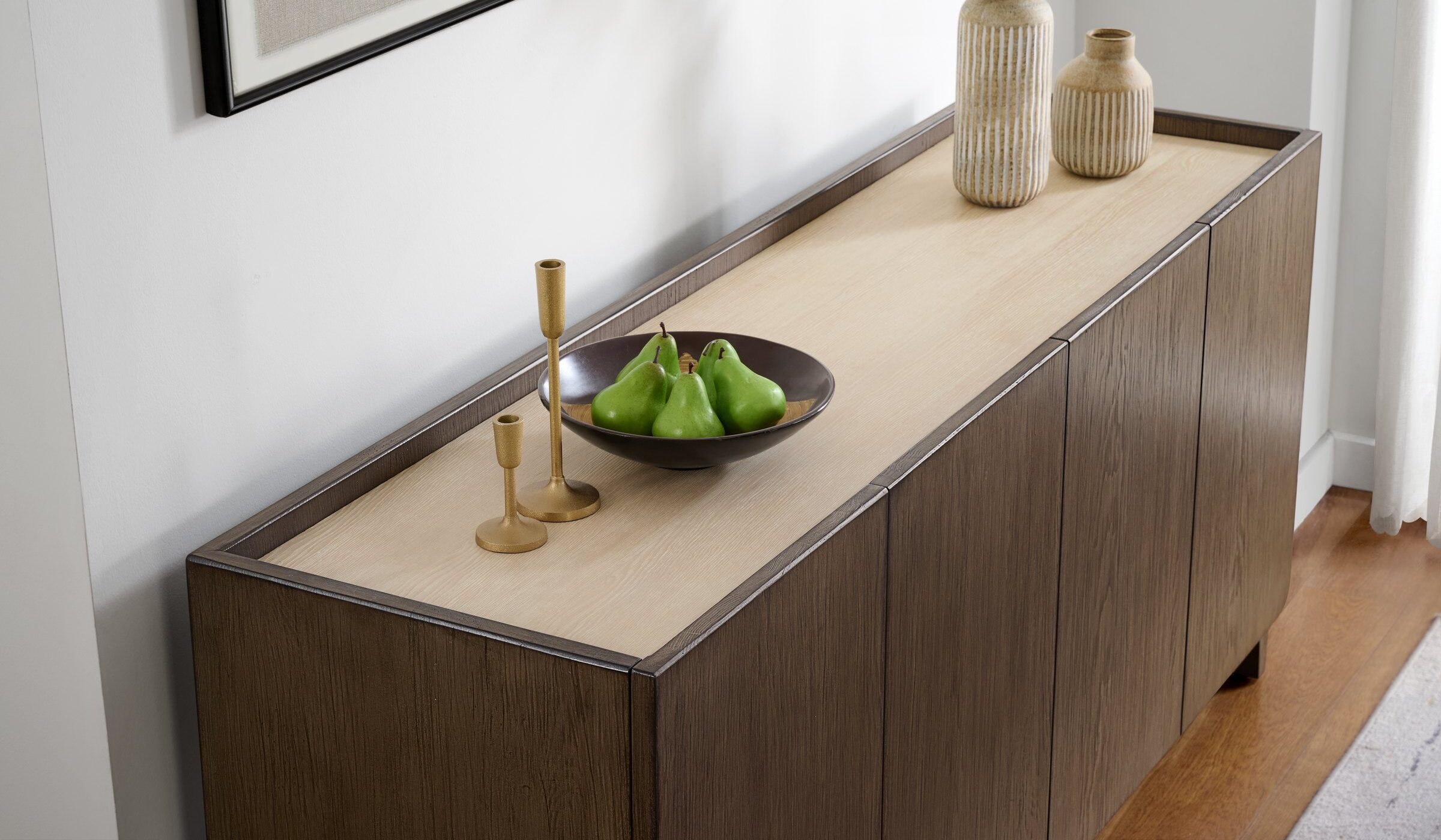 Modern Two Tone Sideboard made with Canadian Western Hemlock — view 7